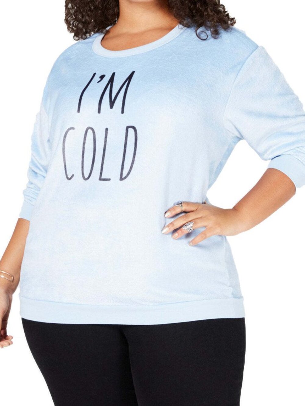 Love Tribe Womens Plus Size I Am Cold Sweatshirt